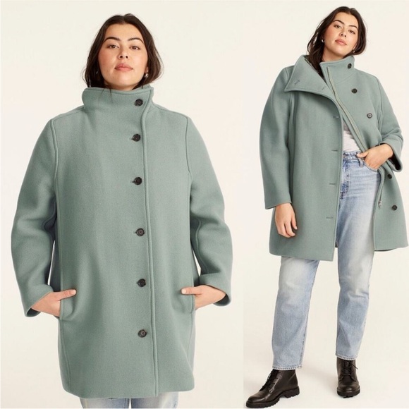 J. Crew Wool Coat Women - Size 4 - Picture 1 of 8